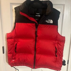 The North Face Bold Red and Black Vest